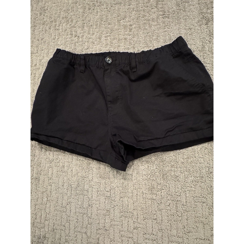Chubbies Short Mens XL Black Cotton Elastic Waist 2 Inseam (D1)